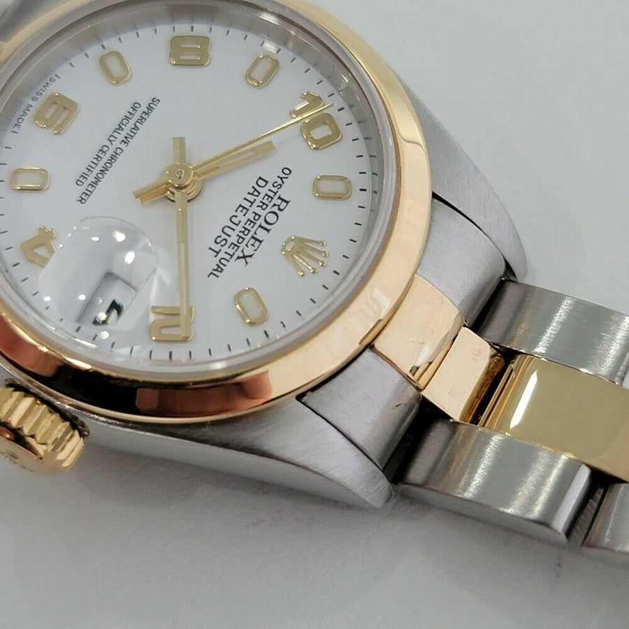 Ladies Rolex Oyster Datejust 26mm 18k Gold  SS Automatic 2000s Swiss RA155