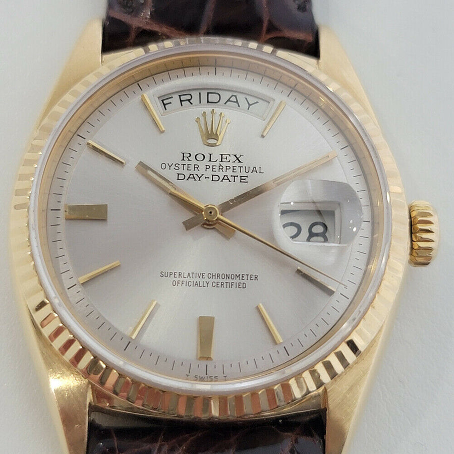 Mens Rolex Day Date President 1803 36mm 18k Gold Automatic 1960s Vintage RJC209