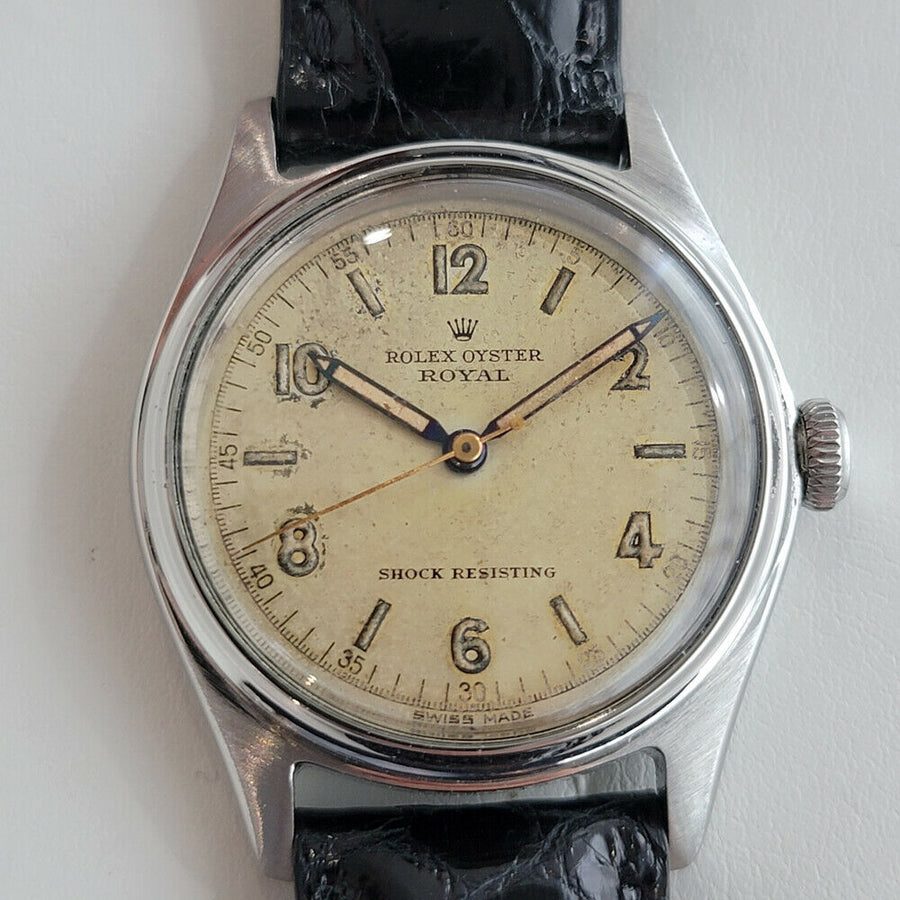 Mens Rolex Oyster Royal Ref 4444 32mm Manual Wind 1940s Vintage Swiss BEVERLY HILLS VINTAGE WATCHES