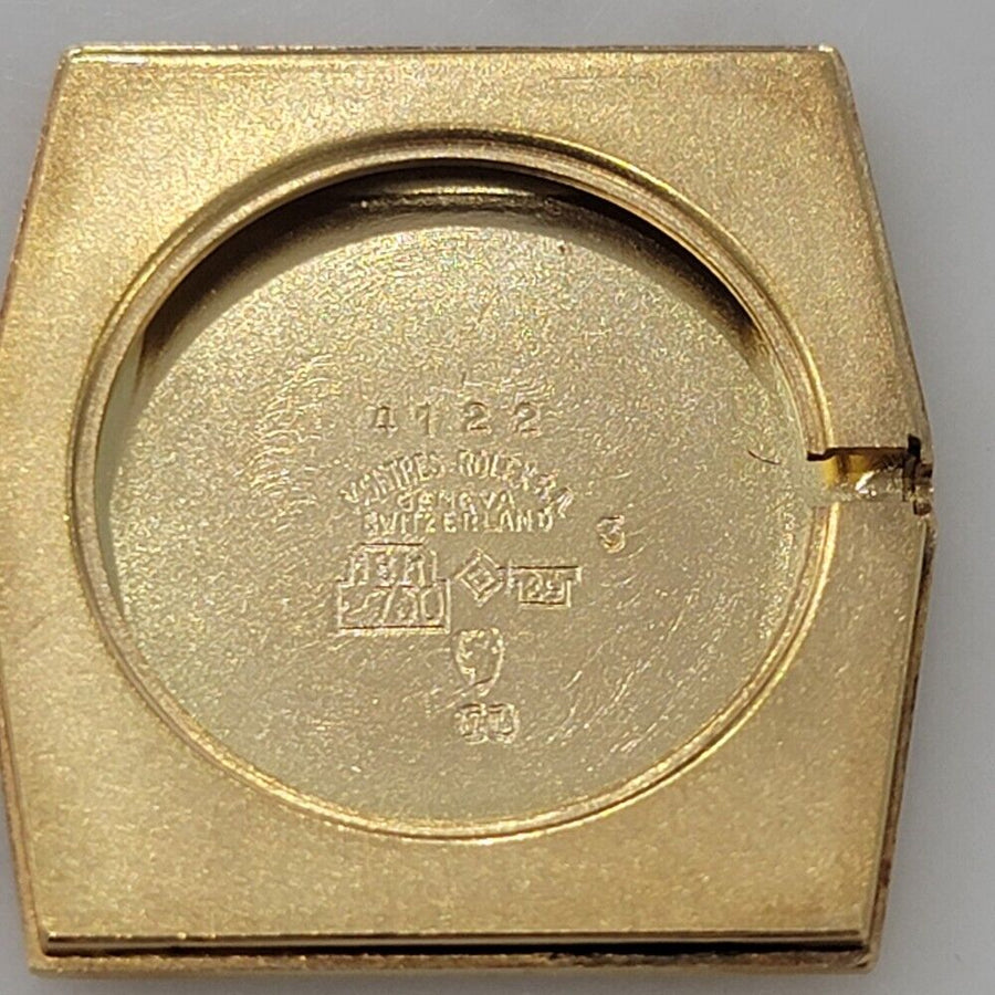 Midsize Rolex Cellini 4700 30mm 18k Gold Manual Wind Diamond dial 1970s RA290