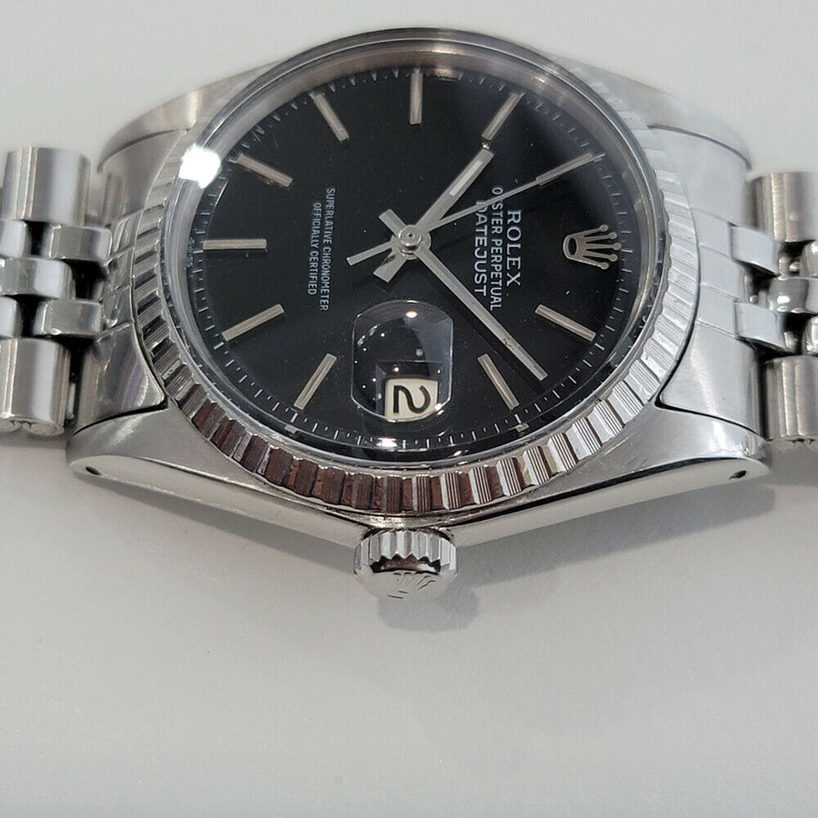 Mens Rolex Oyster Datejust Ref 1603 36mm Automatic 1960s Vintage Swiss RA269