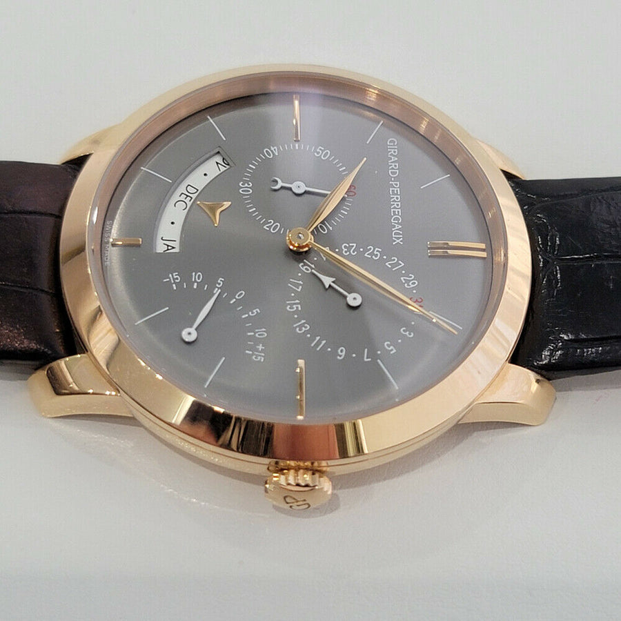 Mens Girard Perregaux 49538 Equation of Time 18k Rose Gold 40mm Automatic BU104