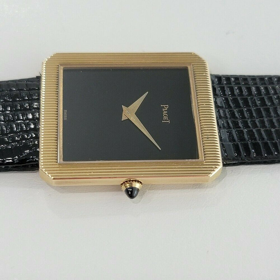 Unisex Piaget Protocle Ref 9154 25mm 18k Gold Slim Dress Watch 1970s RA299