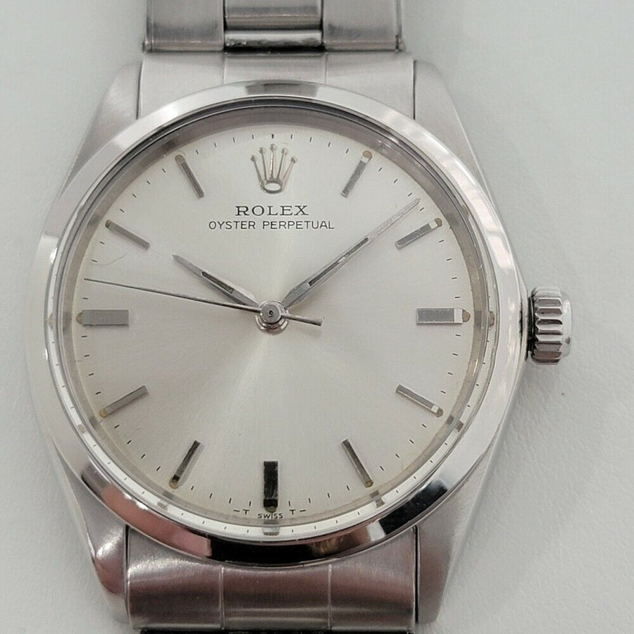 Mens Rolex Oyster Perpetual Ref 5552 34mm 1960s Automatic Swiss Vintage RA232