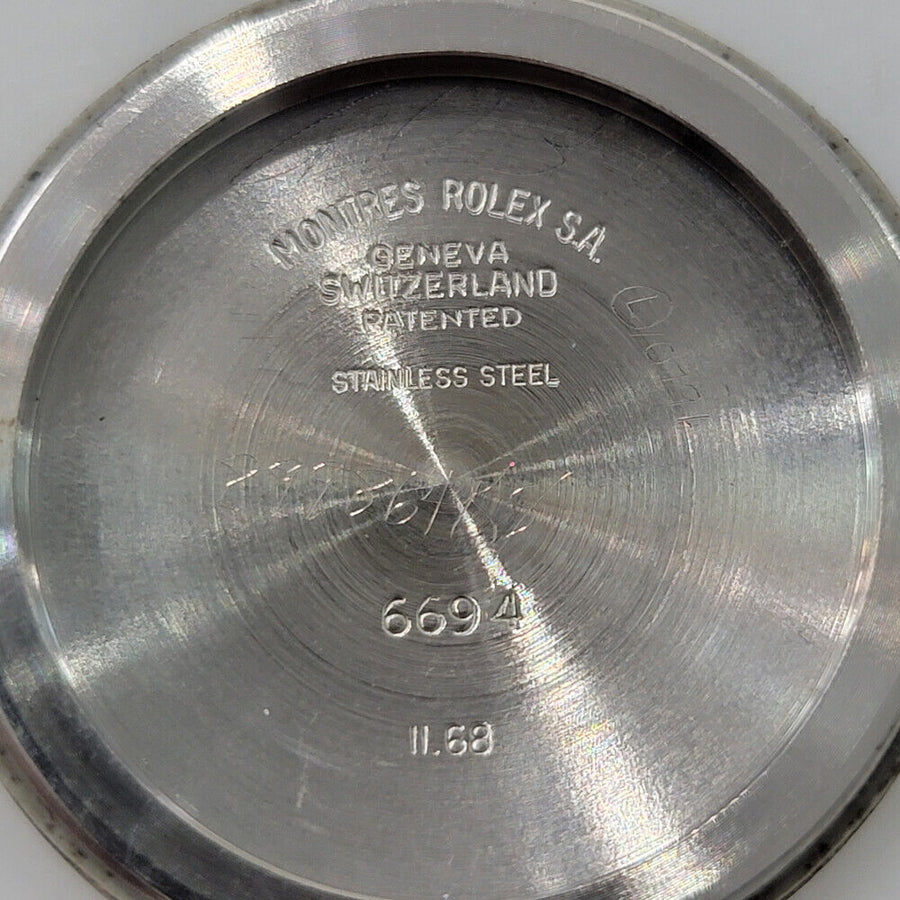 Mens Rolex Oysterdate Precision Ref 6694 34mm 1960s Manual Wind Swiss RJC187