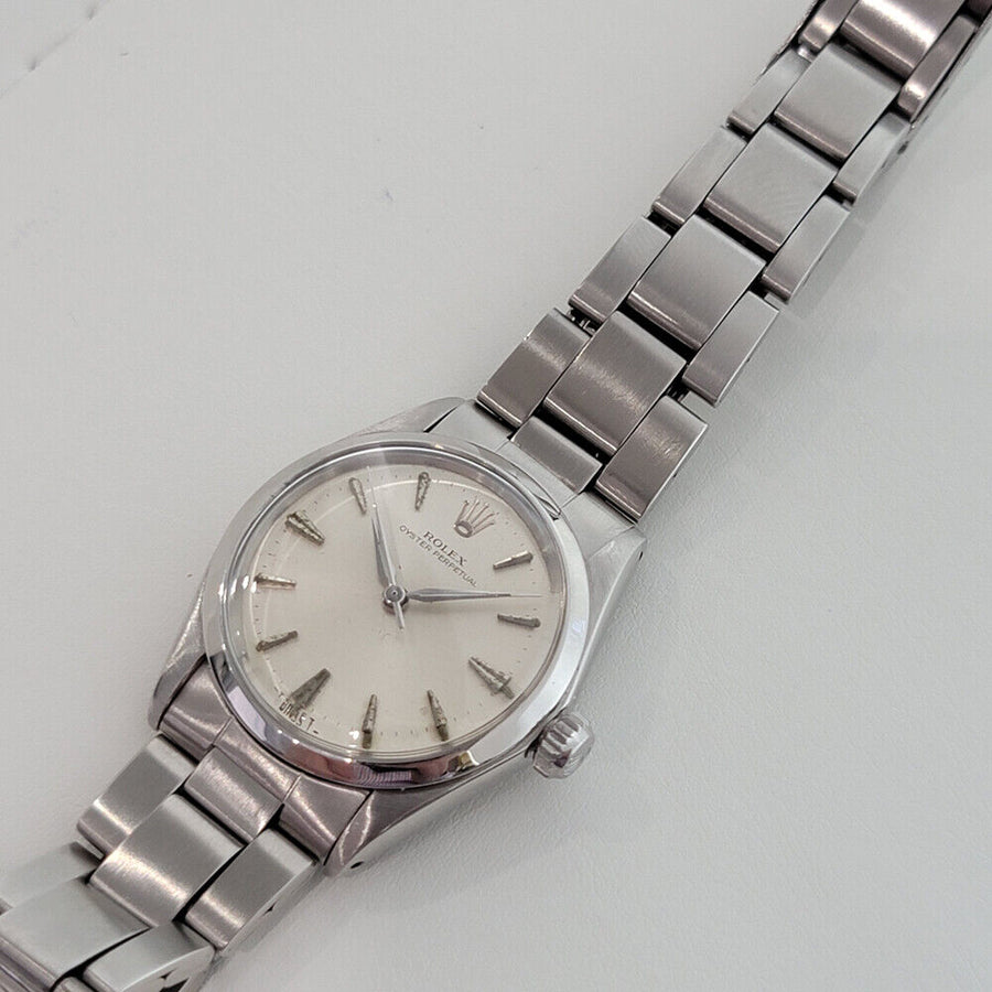 Midsize Rolex Oyster Perpetual 6548 30mm 1960s Automatic Watch Vintage RA127