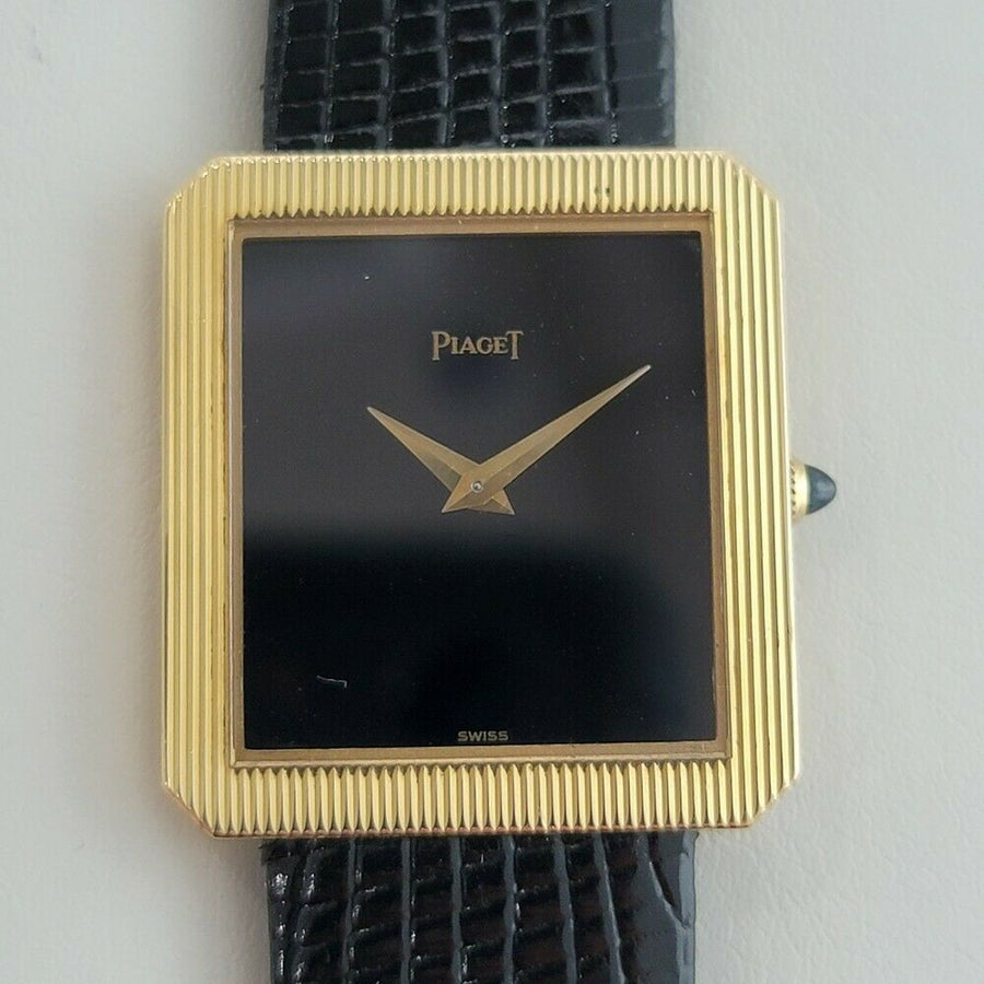 Unisex Piaget Protocle Ref 9154 25mm 18k Gold Slim Dress Watch 1970s RA299