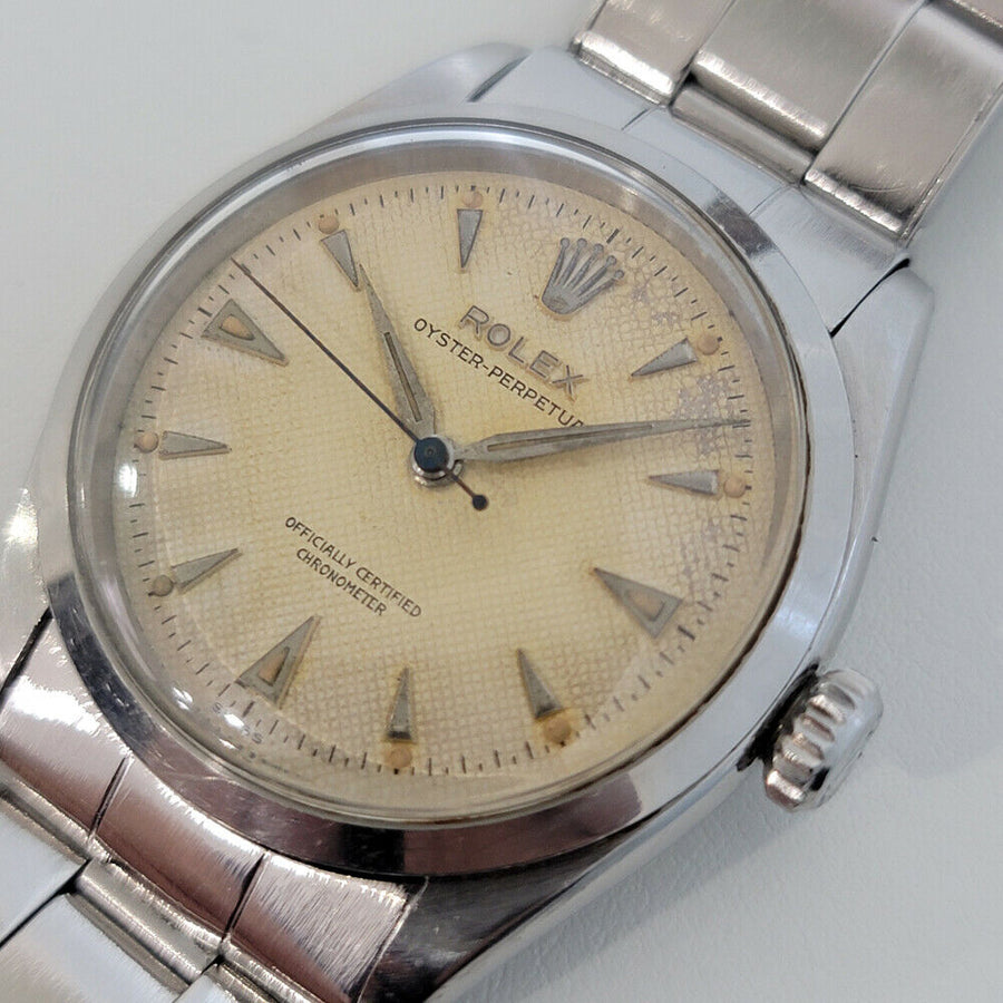 Mens Rolex Oyster Perpetual Ref 6284 34mm Automatic 1950s Swiss Vintage RA231