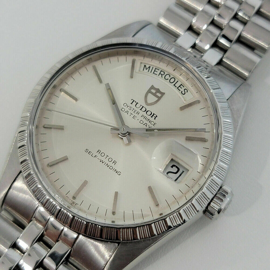 Mens Tudor Oyster Prince Ref 94510 Date Day 36mm Automatic 1980s Swiss RA251S