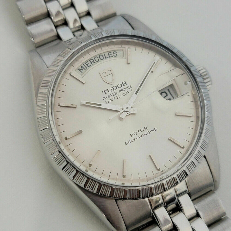 Mens Tudor Oyster Prince Ref 94510 Date Day 36mm Automatic 1980s Swiss RA251S