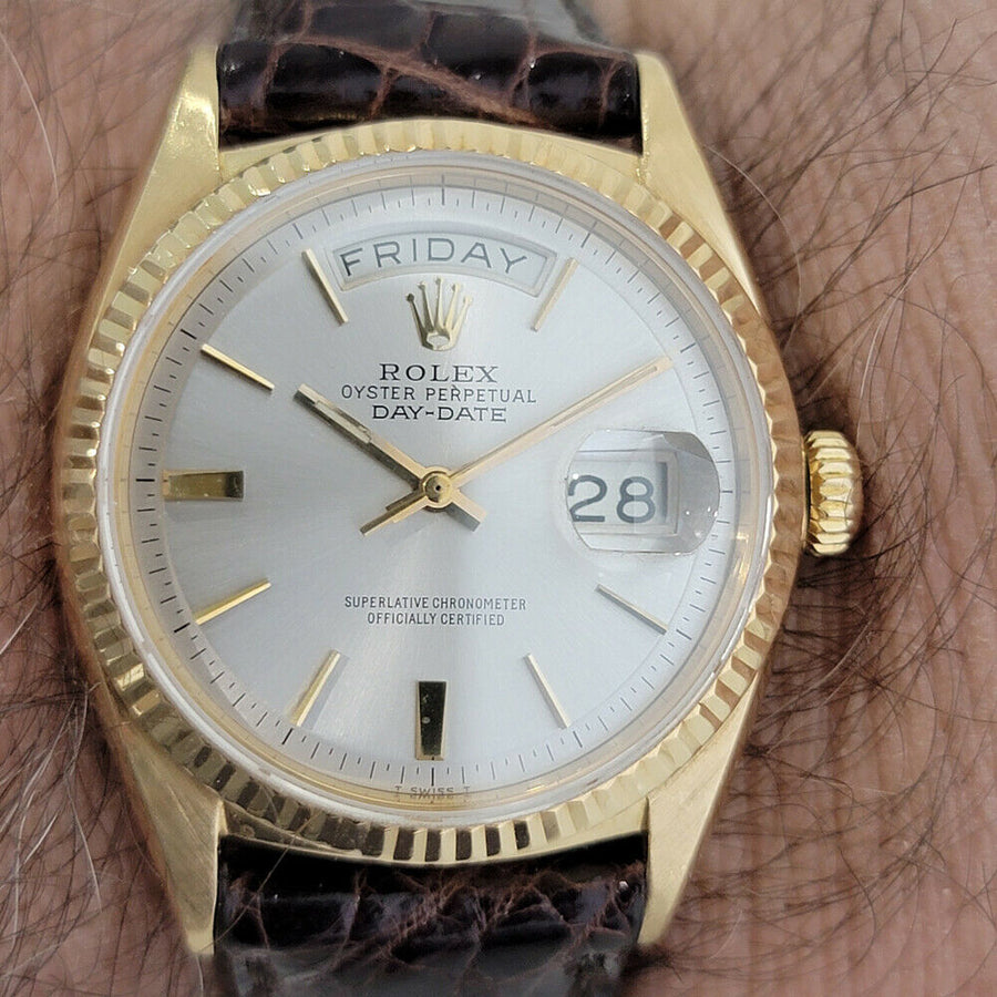 Mens Rolex Day Date President 1803 36mm 18k Gold Automatic 1960s Vintage RJC209