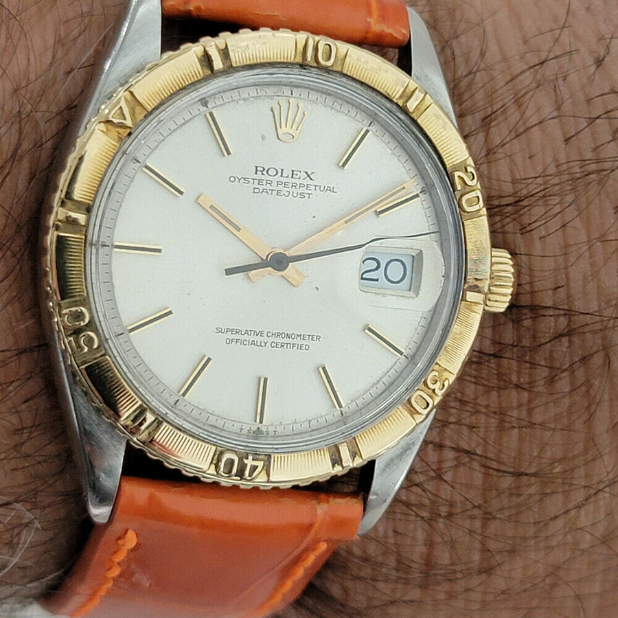 Rolex Men's Datejust Ref 1625 Thunderbird 18k SS Automatic 1970s Vintage RJC143