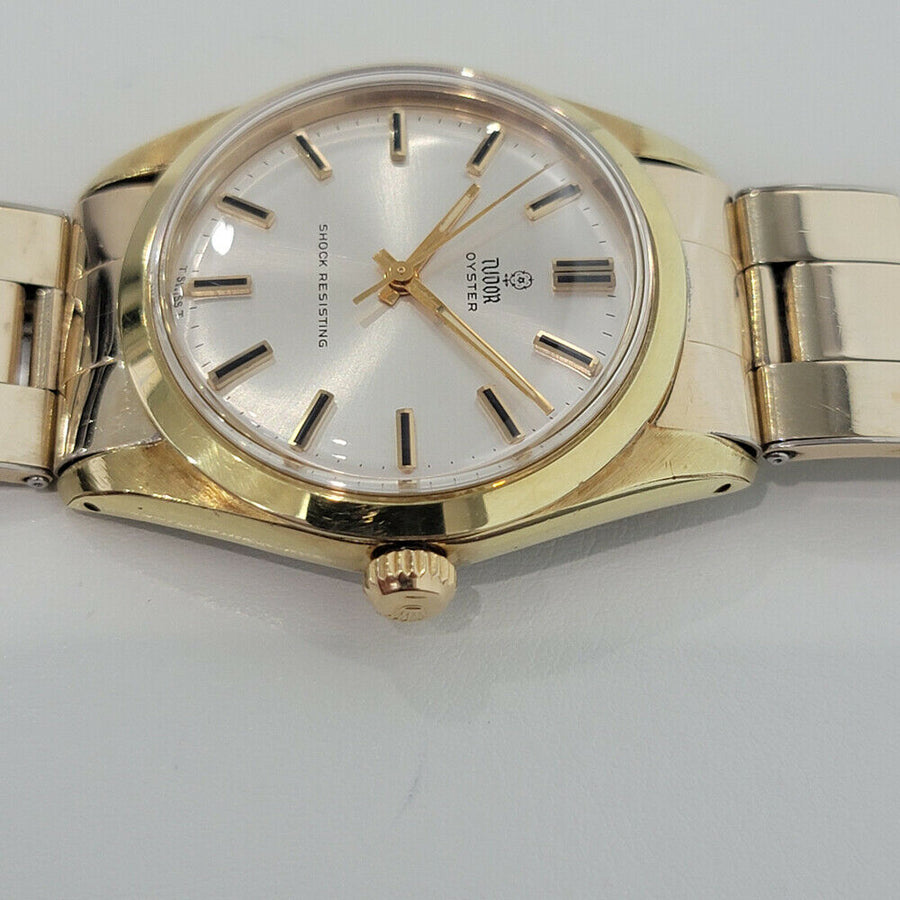 Mens Tudor Oyster Ref 7991/1 34mm Gold-Capped Hand Wind 1970s Vintage RA201