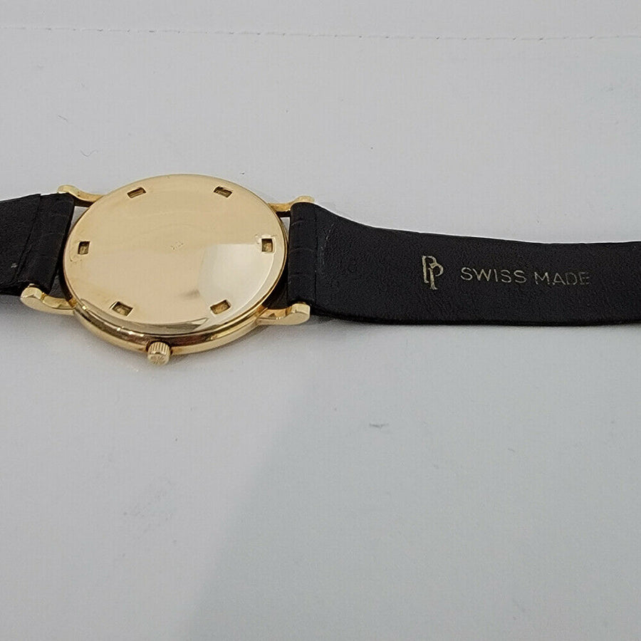 Mens Patek Philippe Calatrava 3520 32mm 18k Gold Hand-Wind 1970s Original RJC160