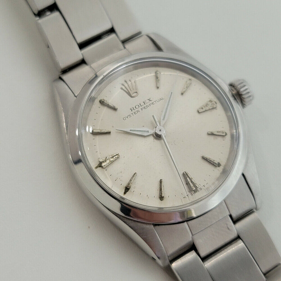 Midsize Rolex Oyster Perpetual 6548 30mm Automatic Watch 1960s Vintage RA127