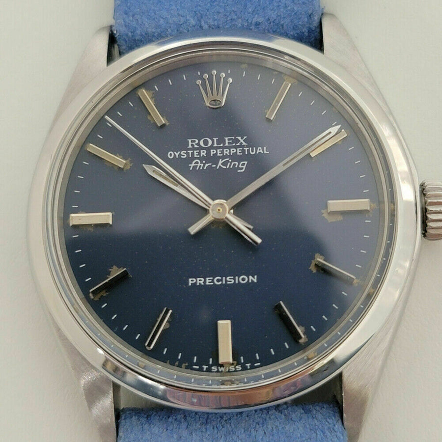 Mens Rolex Oyster Perpetual Air-King Ref 5500 34mm Automatic 1970s Vintage RA197