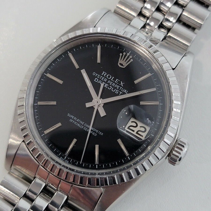 Mens Rolex Oyster Datejust Ref 1603 36mm Automatic 1960s Vintage Swiss RA269