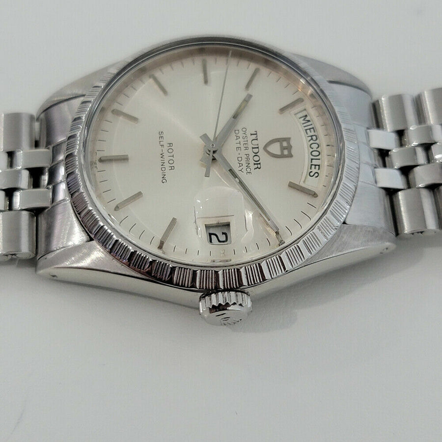 Mens Tudor Rolex Oyster Prince Ref 94510 Date Day 36mm 1980s Auto Swiss RA251S