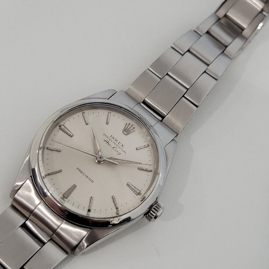 Mens Rolex Oyster Precision Ref 1002 Air King 34mm Automatic 1960s w Paper RA249