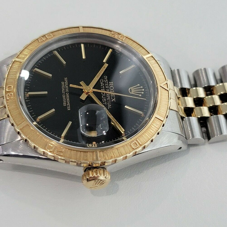 Rolex Men's Datejust Ref 16253 Thunderbird 18k Gold SS Automatic 1970s RA297