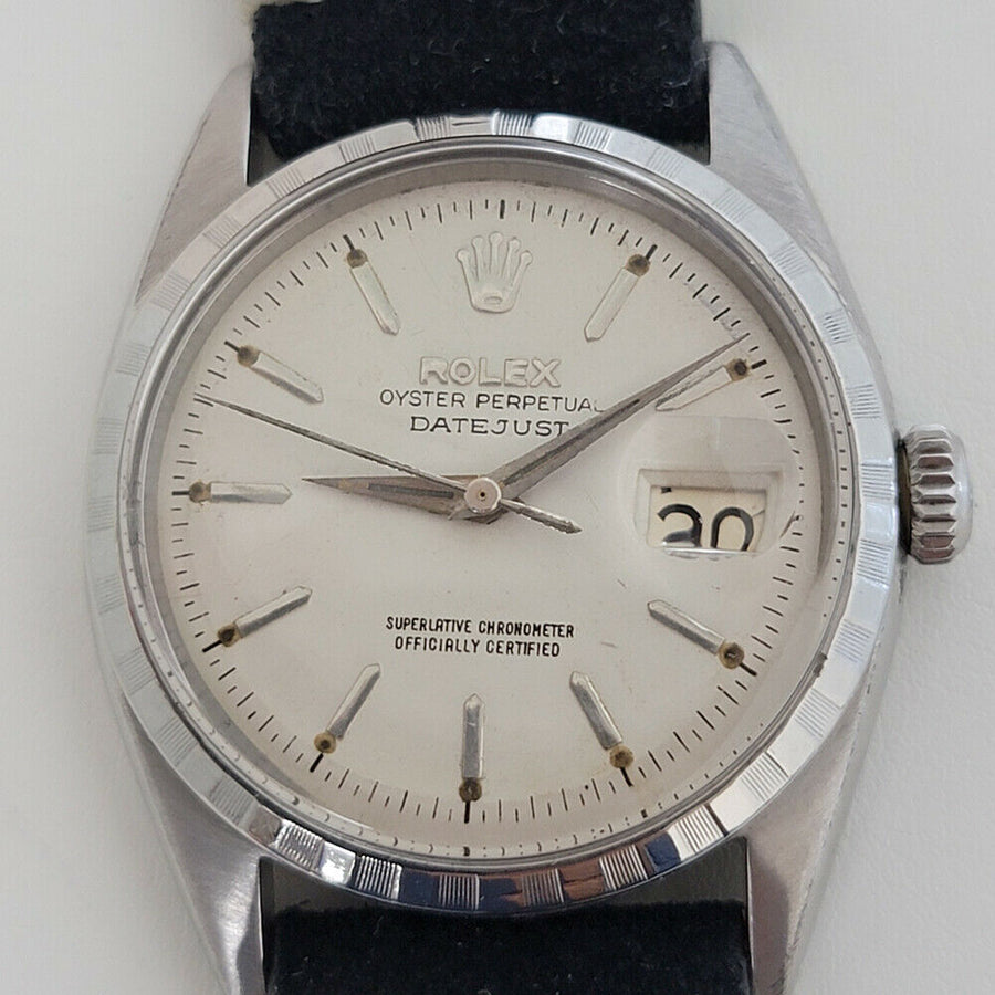 Mens Rolex Oyster Perpetual Datejust 6605 36mm Automatic 1950s Vintage RA198