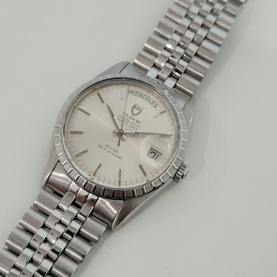 Mens Tudor Rolex Oyster Prince Ref 94510 Date Day 36mm 1980s Auto Swiss RA251S