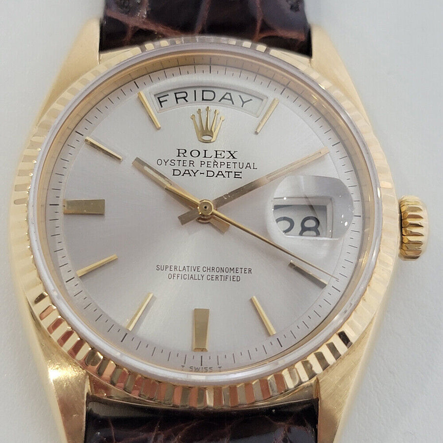 Mens Rolex Day Date President 18k Gold 1803 36mm Automatic 1960s Vintage RJC209