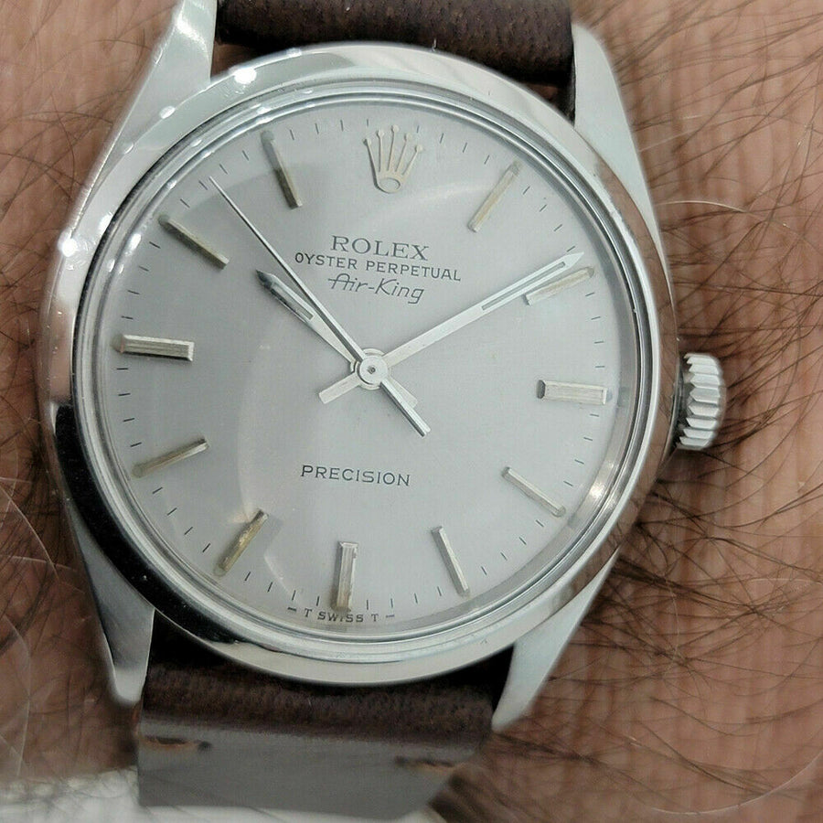 Mens Rolex Oyster Precision Ref 5500 Air King 34mm Automatic 1960s Swiss RJC106B