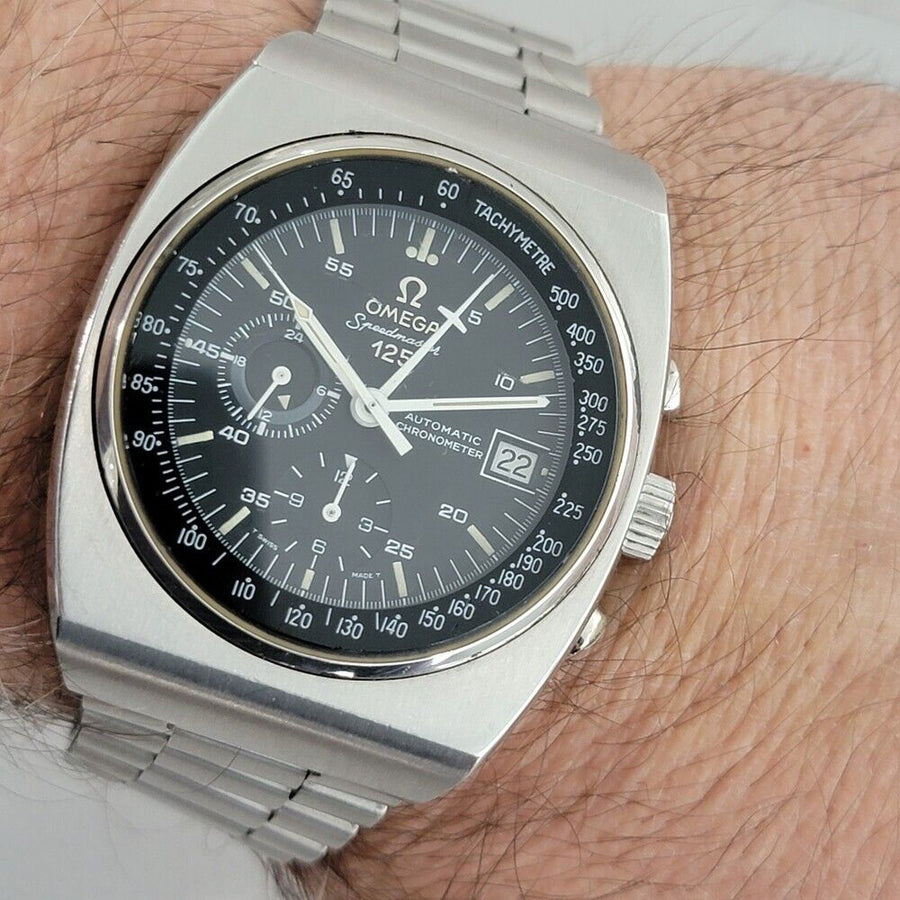 Mens Omega Speedmaster 125 Automatic Chronograph w Date 1970s All Original JM3