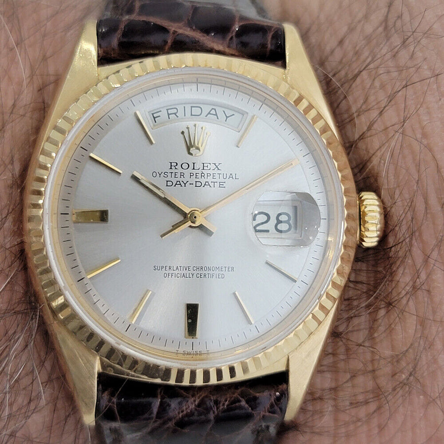 Mens Rolex Day Date President 18k Gold 1803 36mm Automatic 1960s Vintage RJC209