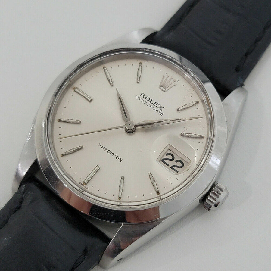 Mens Rolex Oysterdate Precision Ref 6694 34mm 1960s Manual Wind Swiss RJC197B