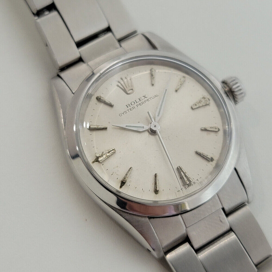 Midsize Rolex Oyster Perpetual 6548 30mm 1960s Automatic Watch Vintage RA127