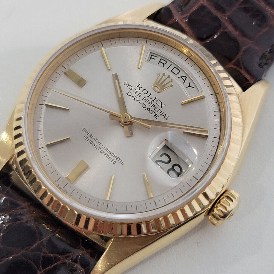 Mens Rolex Day Date President 18k Gold 1803 36mm Automatic 1960s Vintage RJC209