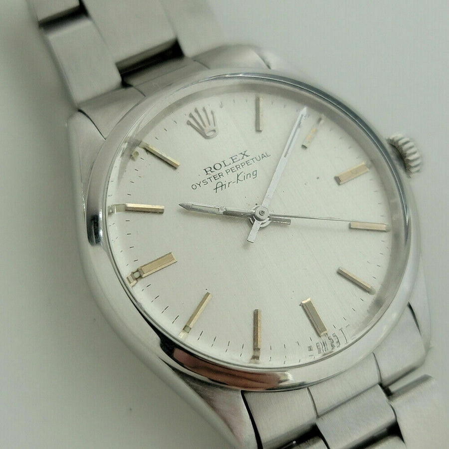 Mens Rolex Oyster Perpetual 5500 Air King 34mm Automatic 1970s Vintage RA253