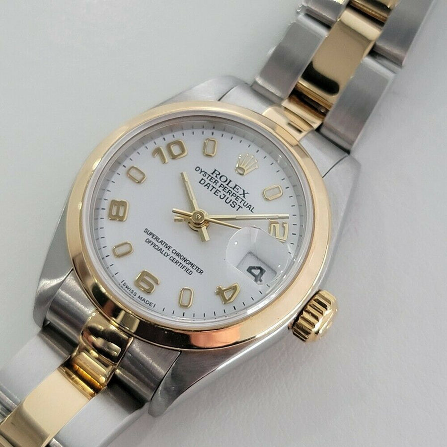 Ladies Rolex Oyster Datejust 26mm 18k Gold  SS Automatic 2000s Swiss RA155